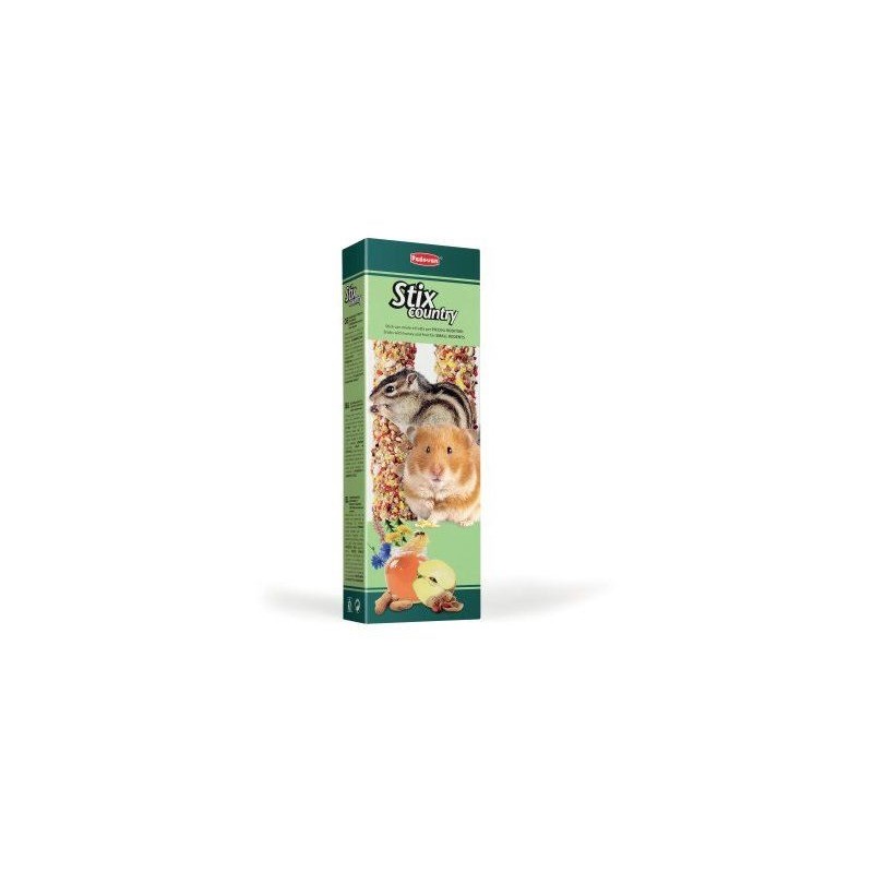 Padovan Criceti Snack Stix Country Barrette Miele e Frutta 100g Padovan Criceti Snack Stix Country Barrette Miele e Frutta 100g