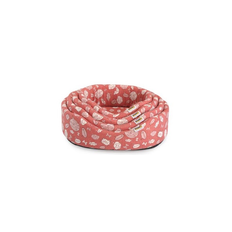 Alba Cuccia Ovale Fantasia B 48 cm Rosso per cani e gatti, comfort e design Alba Cuccia Ovale Fantasia B 48 cm Rosso per cani e gatti, comfort e design