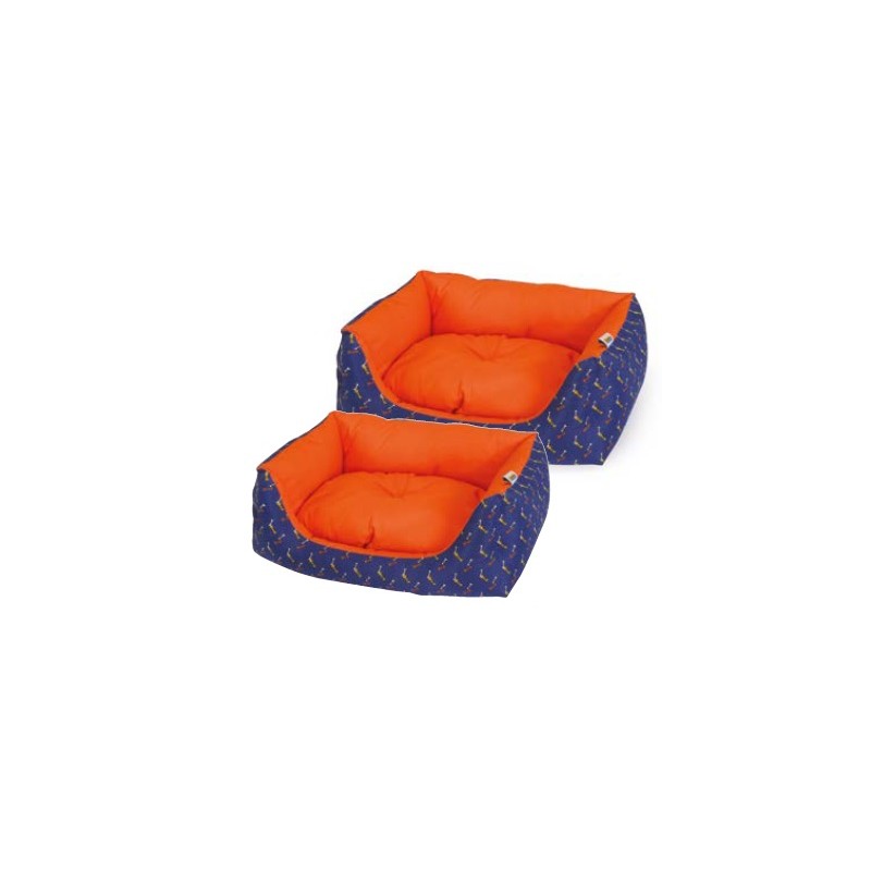 Alba Cuccia Rettangolare Ossicini 75 cm Blu/Arancione, comoda e resistente