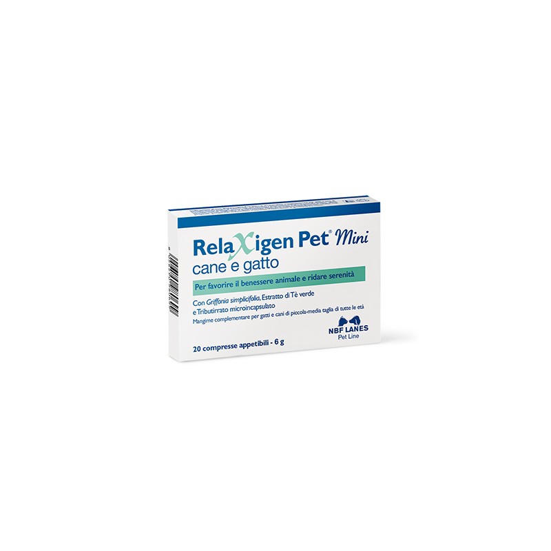 Relaxigen Pet Mini Cane 20 Compresse Anti Stress Ansia Relaxigen Pet Mini Cane 20 Compresse Anti Stress Ansia