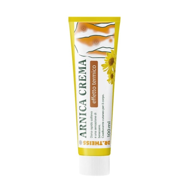 Formato di Dr Theiss Arnica Crema Pomata all'Arnica Effetto Caldo 100 ml Formato di Dr Theiss Arnica Crema Pomata all'Arnica Effetto Caldo 100 ml