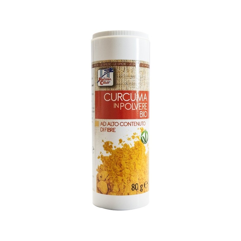 Curcuma Bio per Benessere Intestinale e Cucina Naturale 80 g Polvere