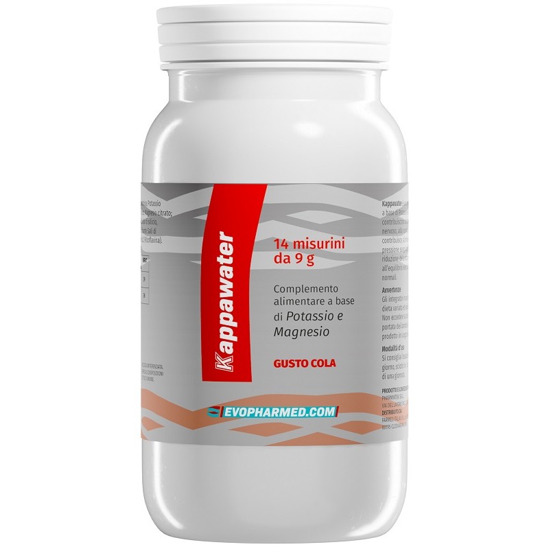 Kappawater Cola integratore potassio e magnesio per benessere muscolare 126 g polvere Kappawater Cola integratore potassio e magnesio per benessere muscolare 126 g polvere