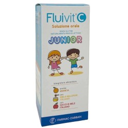 confezione di Farmac-Zabban Fluivit C Junior Soluzione Orale per Difese Immunitarie Gusto Arancia confezione di Farmac-Zabban Fluivit C Junior Soluzione Orale per Difese Immunitarie Gusto Arancia