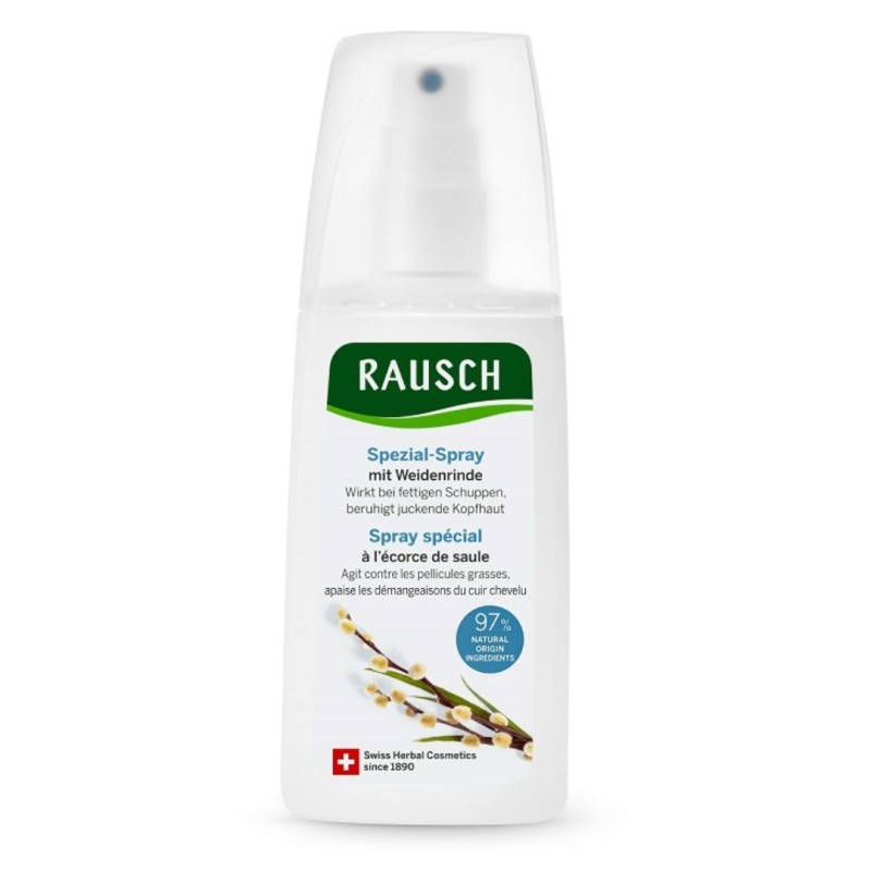 Formato di Rausch Spray Districante Antiforfora con Corteccia di Salice per Cuoio Capelluto 100ml Formato di Rausch Spray Districante Antiforfora con Corteccia di Salice per Cuoio Capelluto 100ml