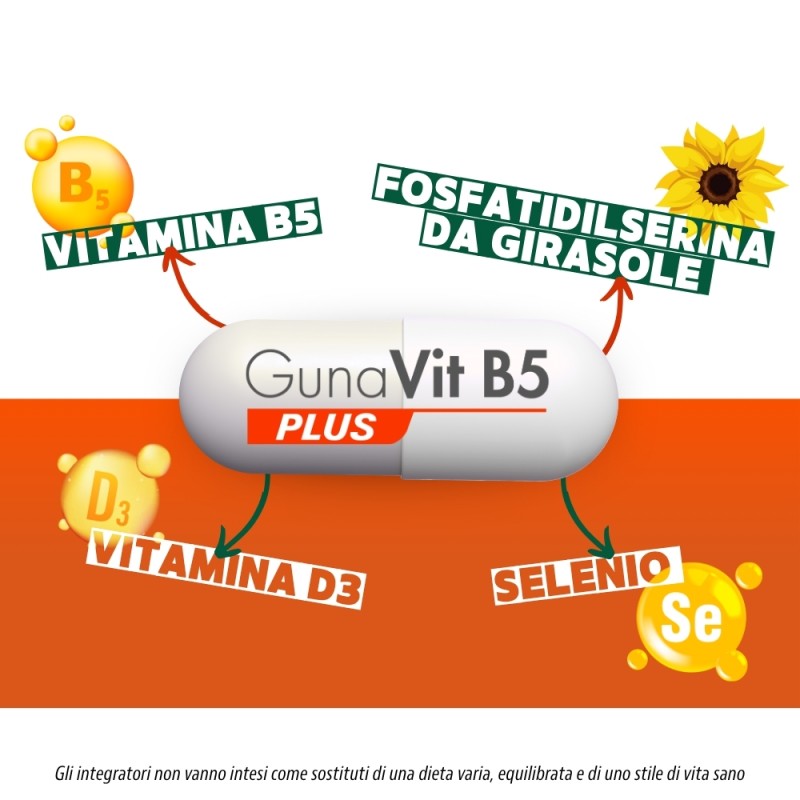 GunaVit B5 Plus Integratore per Sistema Immunitario 30 Capsule GunaVit B5 Plus Integratore per Sistema Immunitario 30 Capsule