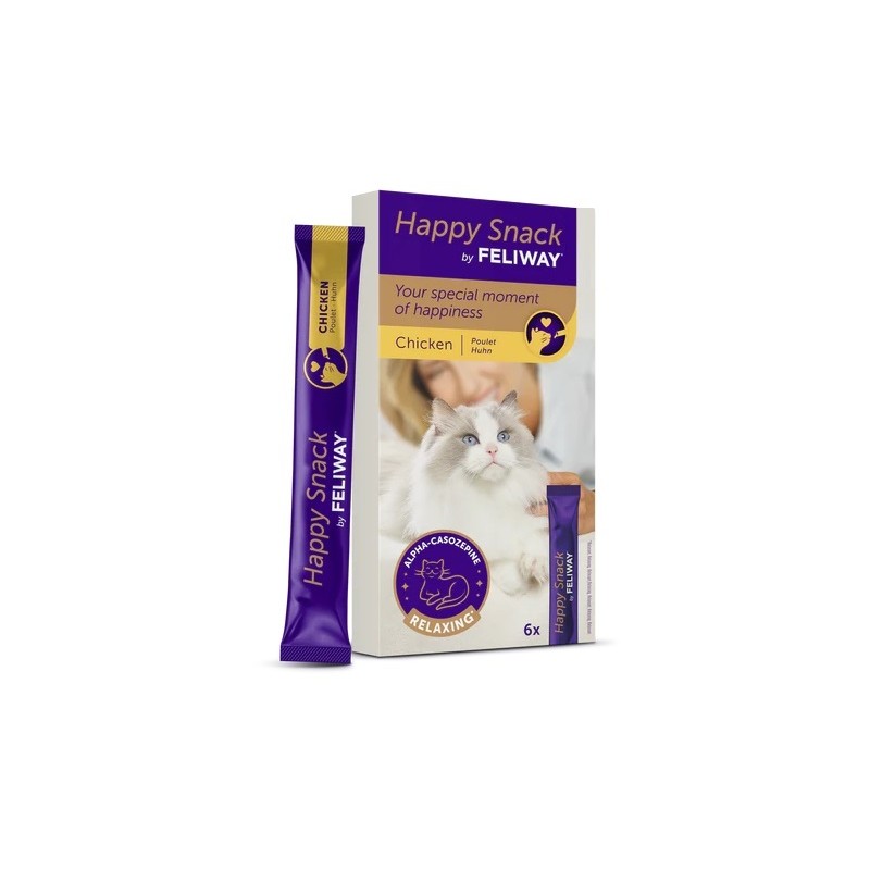 Feliway Happy Snacks Snack Cremoso Rilassante per Gatti 6 Sticks Feliway Happy Snacks Snack Cremoso Rilassante per Gatti 6 Sticks