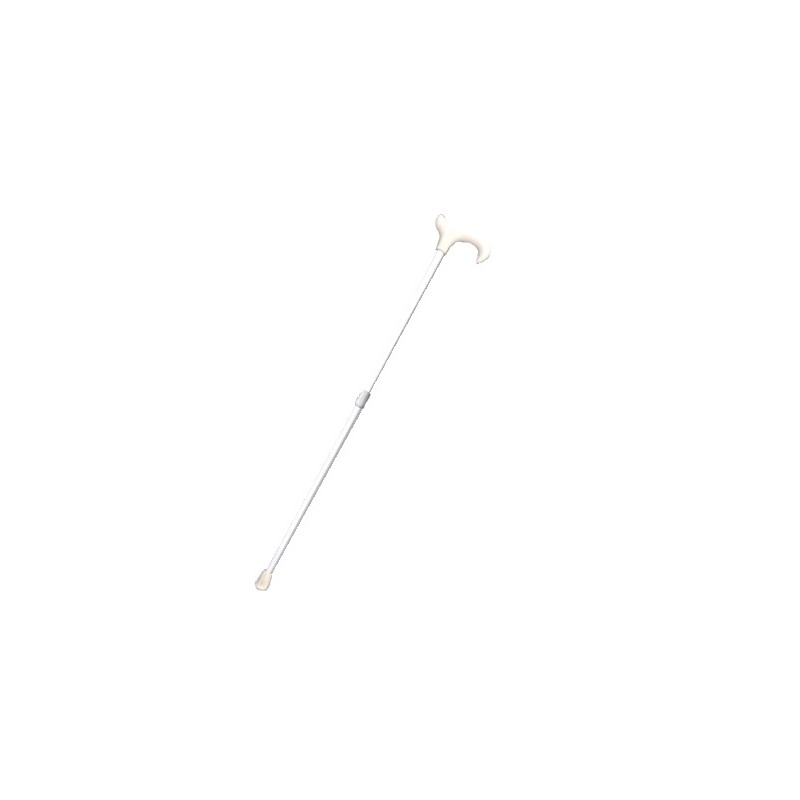 Bastone Derby Alluminio Bianco Ciechi Italbastoni per Deambulazione Sicura 1 Pezzo