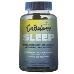 confezione di Aquilea On Balance Sleep Integratore per Dormire Gusto Banana 60 Gummies confezione di Aquilea On Balance Sleep Integratore per Dormire Gusto Banana 60 Gummies