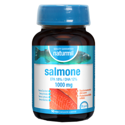 barattolo di Naturmil Salmone 1000mg Integratore Benessere del Cuore 90 Perle