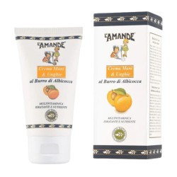 confezione e tubetto L'Amande Crema Mani Nutriente e Idratante al Burro di Albicocca 75ml confezione e tubetto L'Amande Crema Mani Nutriente e Idratante al Burro di Albicocca 75ml