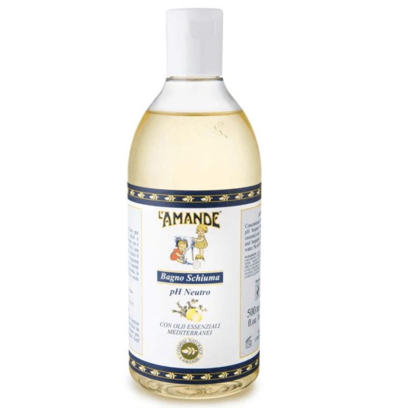 flacone di L'Amande Marseille Bagnoschiuma pH Neutro per Igiene Quotidiana 500ml flacone di L'Amande Marseille Bagnoschiuma pH Neutro per Igiene Quotidiana 500ml