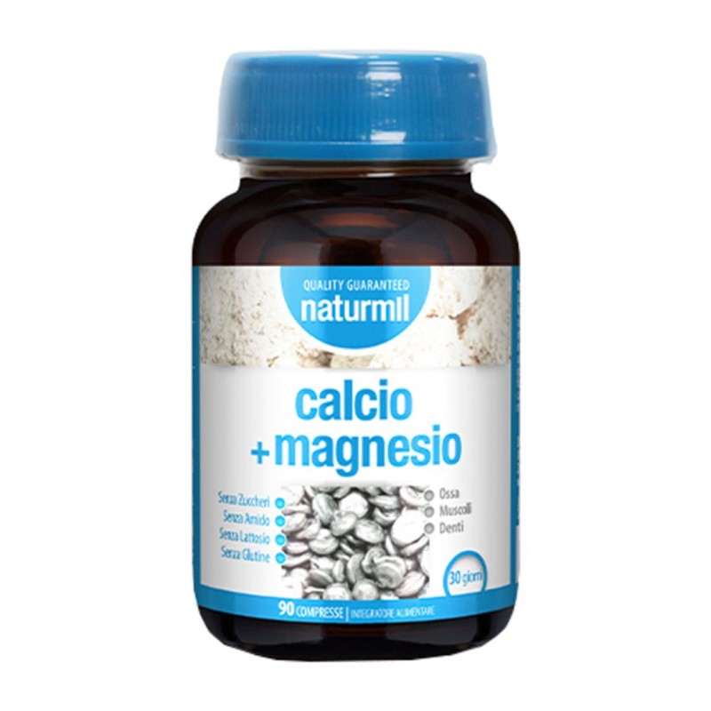 Formato di Naturmil Integratore Calcio + Magnesio per Ossa e Denti 90 Compresse