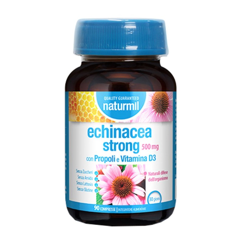 Formato di Naturmil Echinacea Strong Integratore per Difese Immunitarie 90 Compresse Formato di Naturmil Echinacea Strong Integratore per Difese Immunitarie 90 Compresse