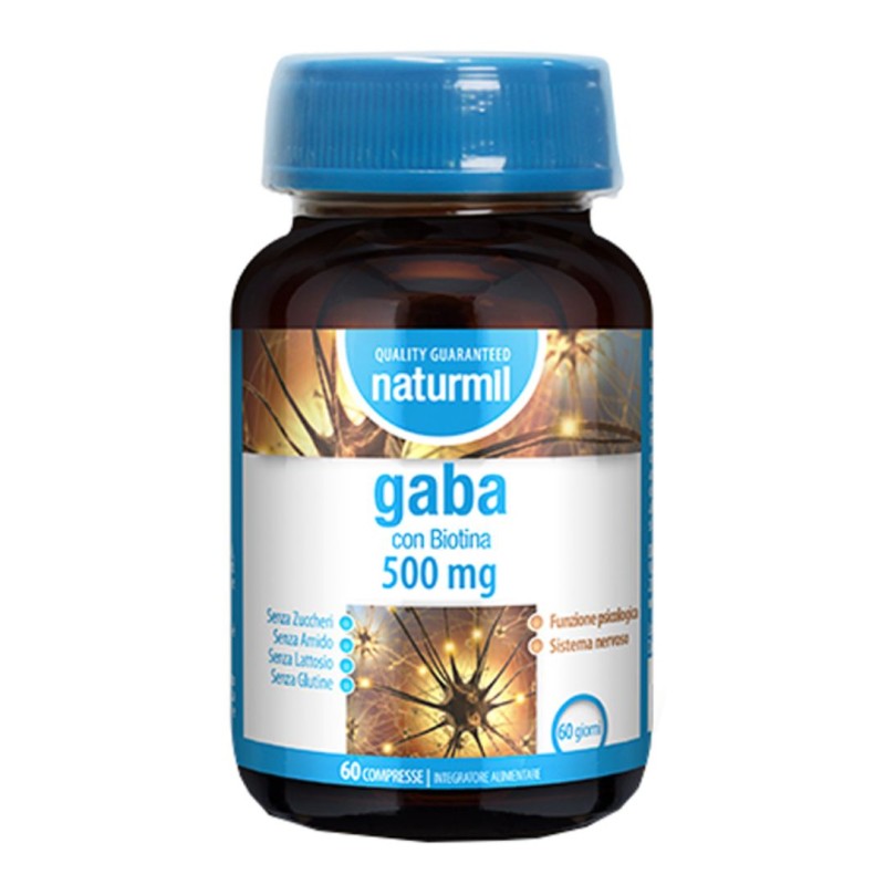 Formato di Naturmil Gaba Integratore di Aminoacidi per il Sistema Nervoso 60 Capsule Formato di Naturmil Gaba Integratore di Aminoacidi per il Sistema Nervoso 60 Capsule