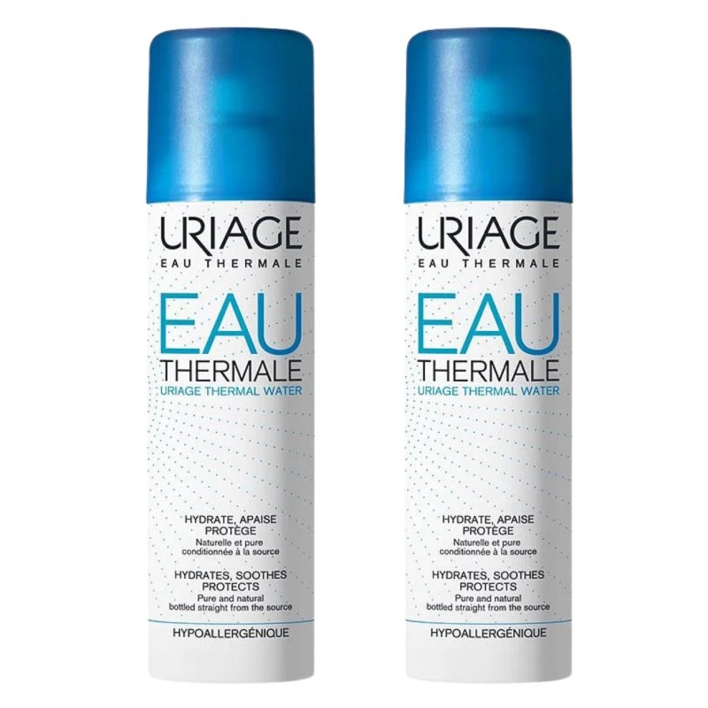 confezione doppia Uriage Eau Thermale per Lenire e Idratare 2 Spray da 300ml confezione doppia Uriage Eau Thermale per Lenire e Idratare 2 Spray da 300ml