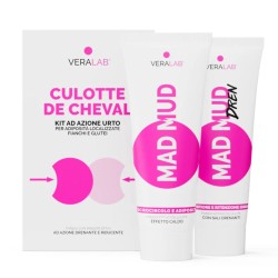 kit Veralab Culotte de Cheval Fanghi per Cellulite e Ritenzione Idrica 2 Pezzi