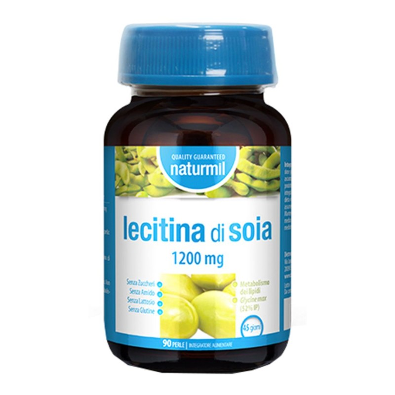 Formato di Naturmil Lecitina di Soia Integratore per Metabolismo dei Lipidi 90 Perle Formato di Naturmil Lecitina di Soia Integratore per Metabolismo dei Lipidi 90 Perle