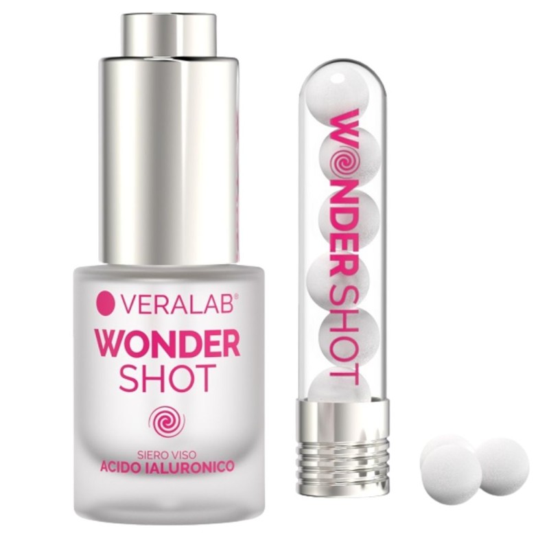 Kit Veralab Wonder Shot Siero Viso Acido Ialuronico 15ml+ 7 Sfere Vitamina C
