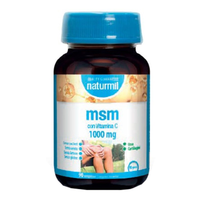 Formato di Naturmil Msm Integratore per Ossa e Cartilagini 90 Compresse Formato di Naturmil Msm Integratore per Ossa e Cartilagini 90 Compresse
