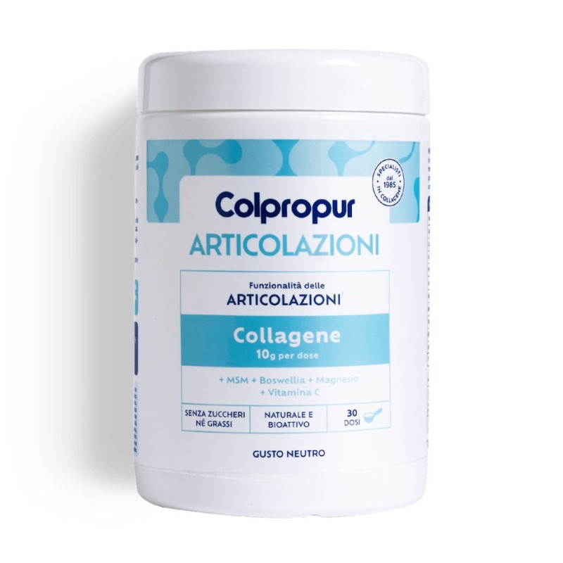 confezione di Colpropur Articolazioni Integratore per Articolazioni con Collagene 336gr