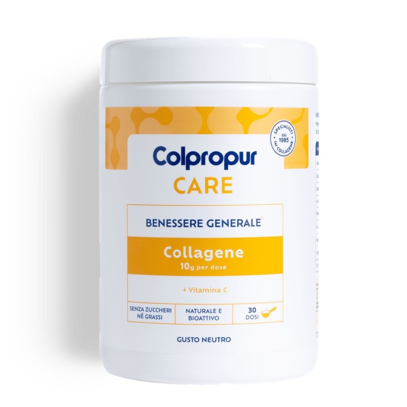 barattolo di Colpropur Care Integratore per Articolazioni con Collagene Gusto Neutro 300gr barattolo di Colpropur Care Integratore per Articolazioni con Collagene Gusto Neutro 300gr