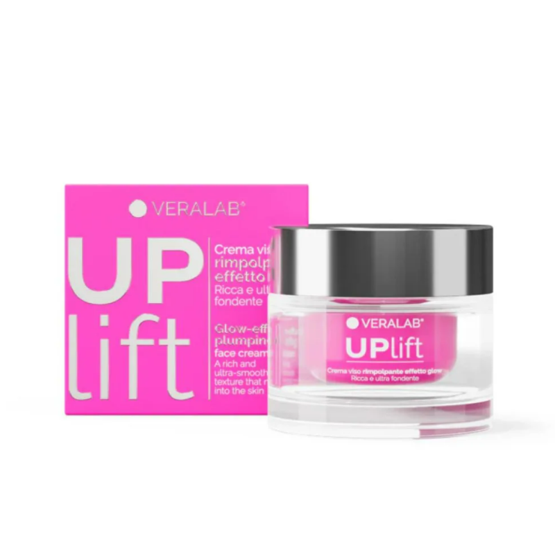 confezione di Veralab Uplift Crema Viso Rimpolpante Illuminante 50ml