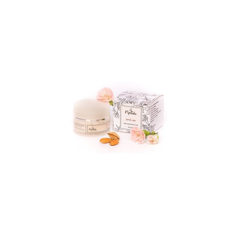 Scrub viso Natwo esfoliante delicato per pelle luminosa vaso da 50ml