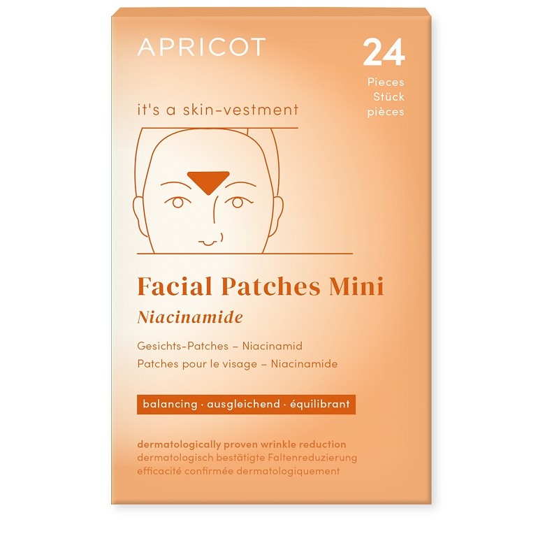 Apricot Mini It's A Skinvestment cerotti cipiglio per rughe e pelle uniforme 24 cerotti monouso
