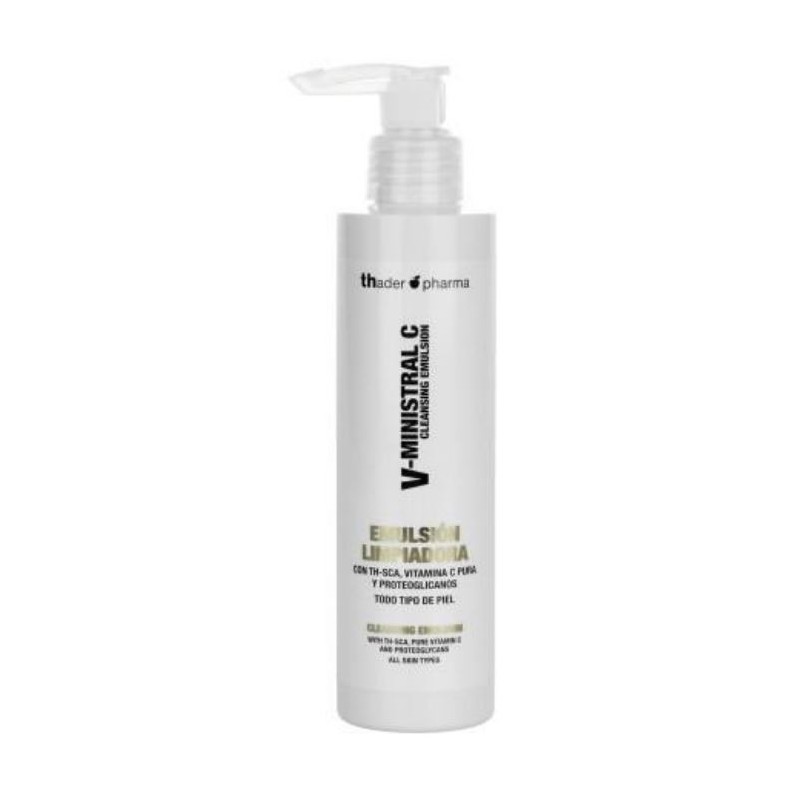 Thader Pharma V Ministral C Cleansing Emulsion detergente viso illuminante 200ml Thader Pharma V Ministral C Cleansing Emulsion detergente viso illuminante 200ml