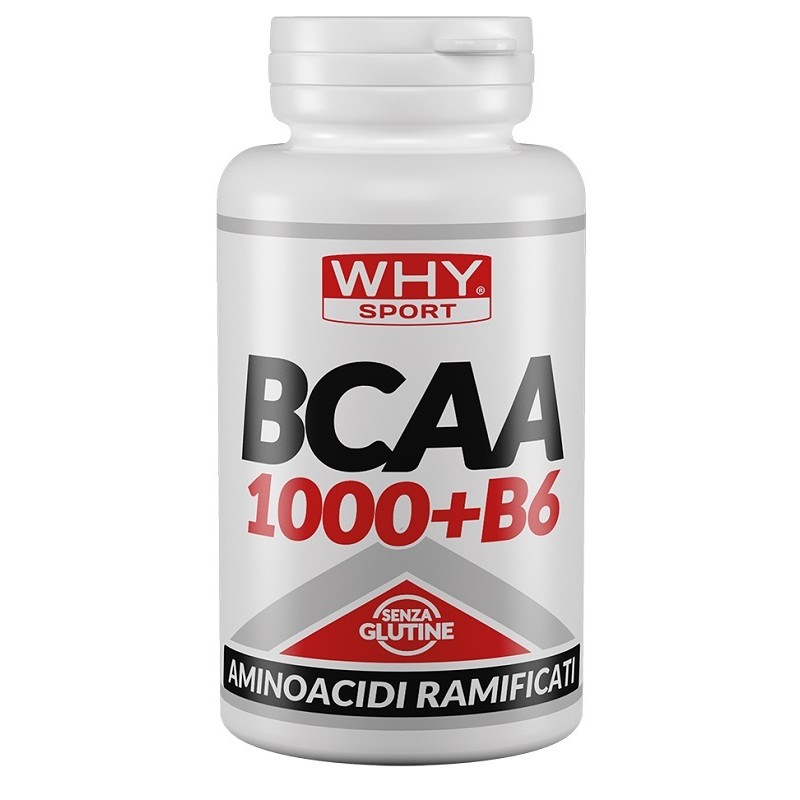 Whysport Bcaa 1000+b6 per Recupero Muscolare e Energia 100 Compresse Whysport Bcaa 1000+b6 per Recupero Muscolare e Energia 100 Compresse