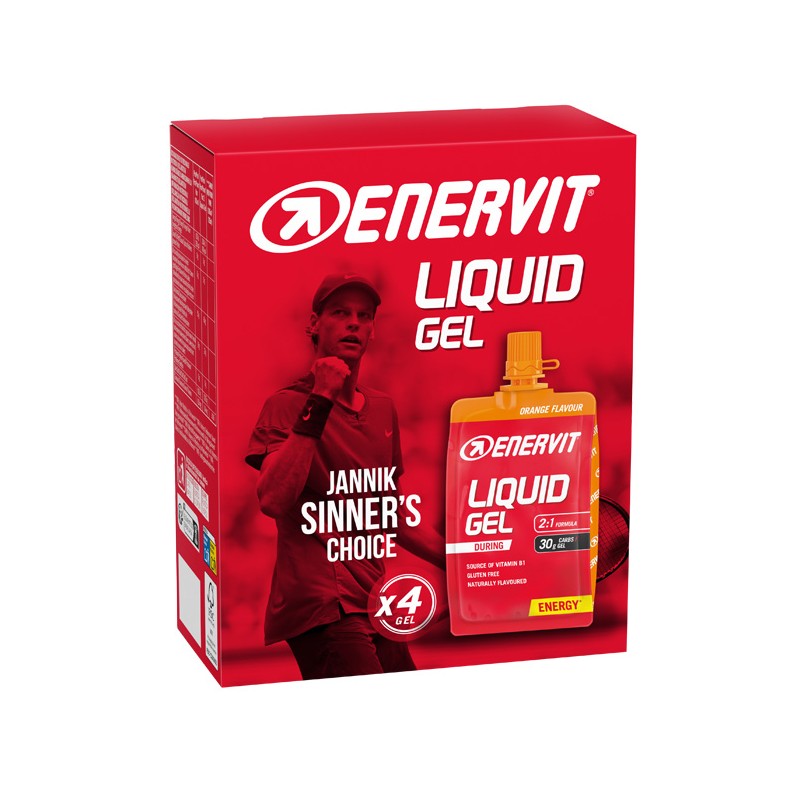 Enervit Sport Liquid Gel Orange Energia Rapida per Sportivi 4 Gel da 60 ml Enervit Sport Liquid Gel Orange Energia Rapida per Sportivi 4 Gel da 60 ml
