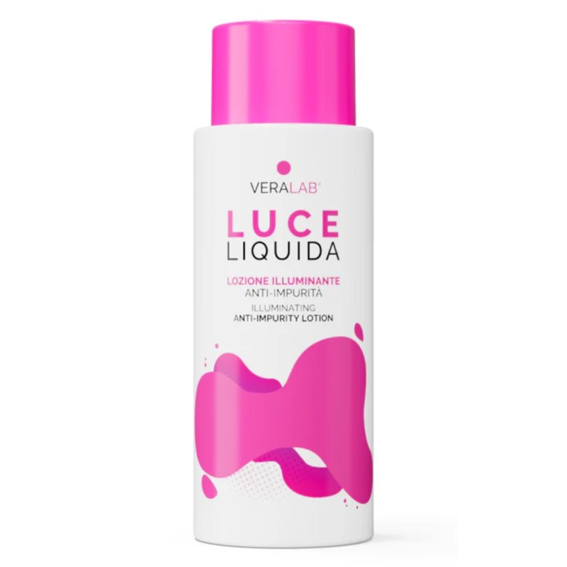flacone di Veralab Luca Liquida Lozione Viso Illuminante ed Esfoliante 100ml flacone di Veralab Luca Liquida Lozione Viso Illuminante ed Esfoliante 100ml