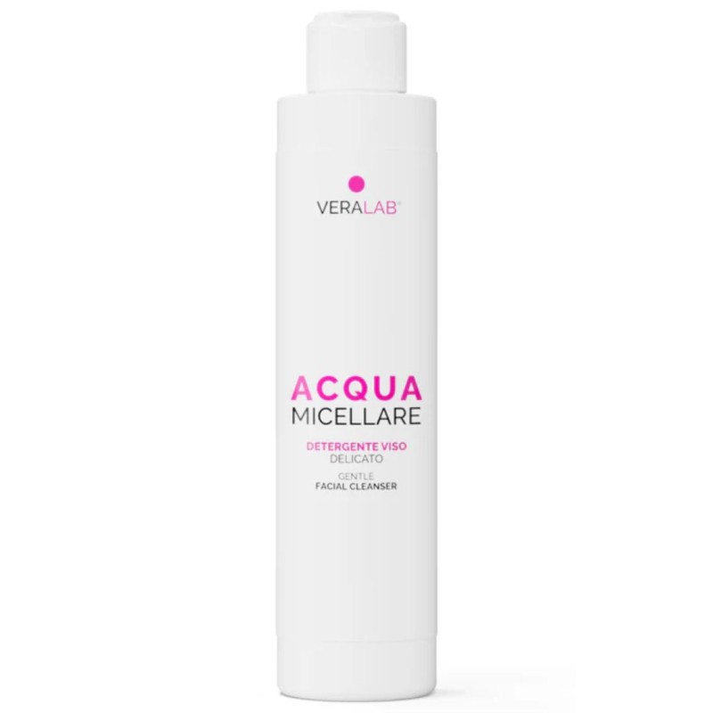 flacone di Veralab Acqua Micellare Detergente Struccante Viso Delicato 50ml flacone di Veralab Acqua Micellare Detergente Struccante Viso Delicato 50ml