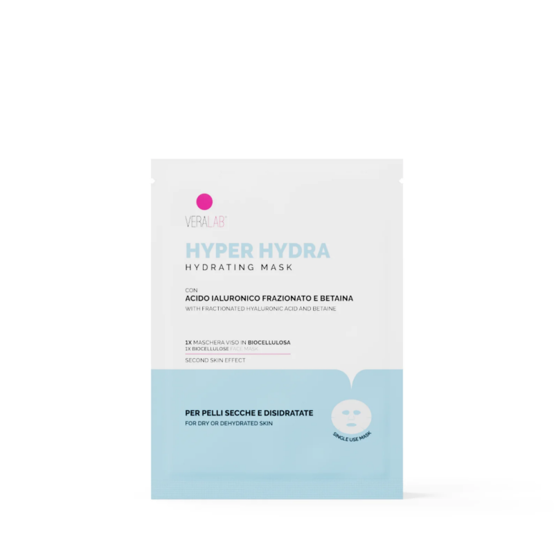 bustina di Veralab Hyper Hydra Mask Maschera Viso in Biocellulosa Idratante 15ml