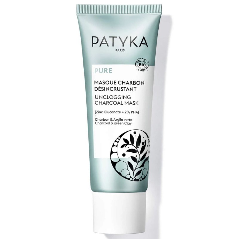 tubetto Patyka Maschera Dermopurificante al Carbone per Pelle Grassa 50ml tubetto Patyka Maschera Dermopurificante al Carbone per Pelle Grassa 50ml