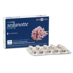 confezione di Vitacalm Sedanotte Forte per Sonno e Rilassamento 20 Compresse confezione di Vitacalm Sedanotte Forte per Sonno e Rilassamento 20 Compresse