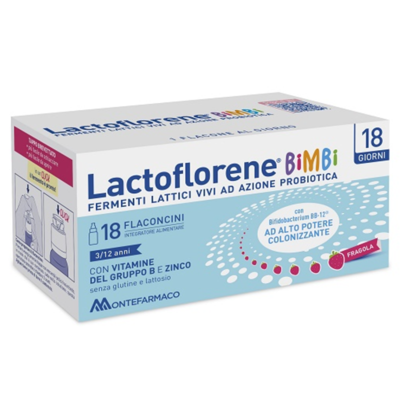 confezione di Lactoflorene Bimbi Integratore Fermenti Lattici 18 Flaconcini da 10ml confezione di Lactoflorene Bimbi Integratore Fermenti Lattici 18 Flaconcini da 10ml