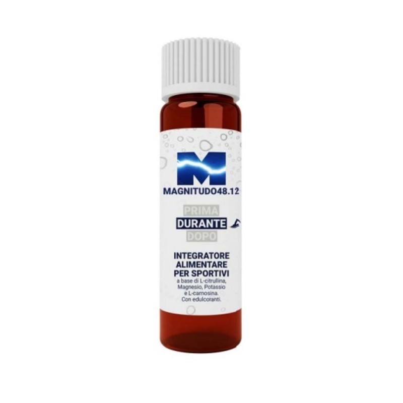 Flacone di Magnitudo 48.12 Durante Integratore con Magnesio e Potassio per Sportivi 28 Flaconcini