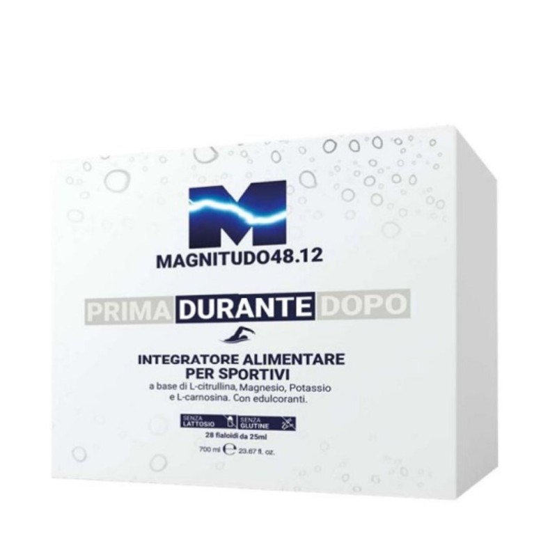 Formato di Magnitudo 48.12 Durante Integratore con Magnesio e Potassio per Sportivi 28 Flaconcini