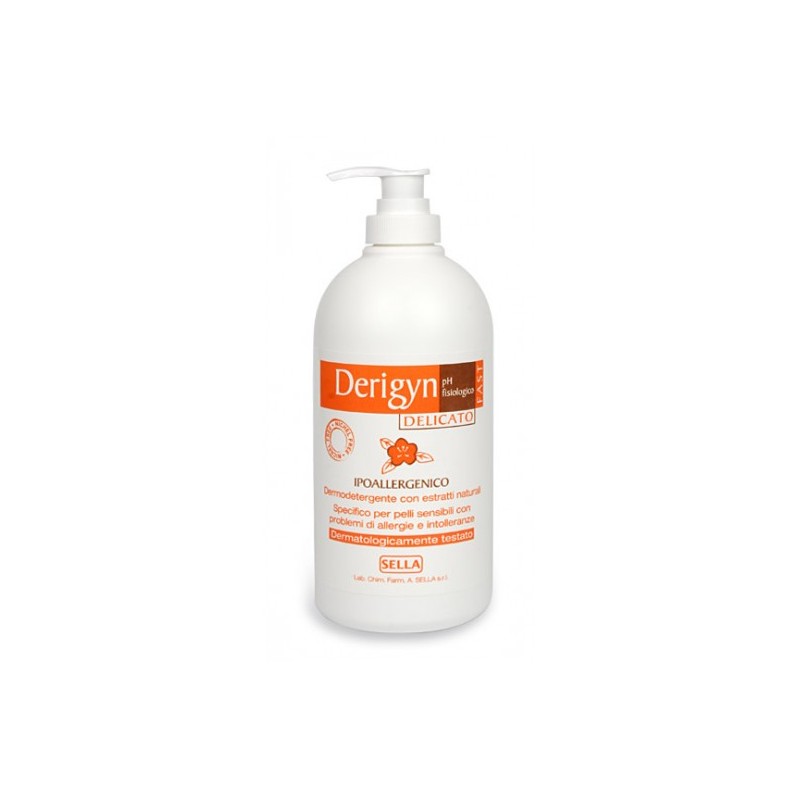 Formato di Derigyn Delicato Fast Detergente Delicato per Pelli Sensibili 500ml Formato di Derigyn Delicato Fast Detergente Delicato per Pelli Sensibili 500ml