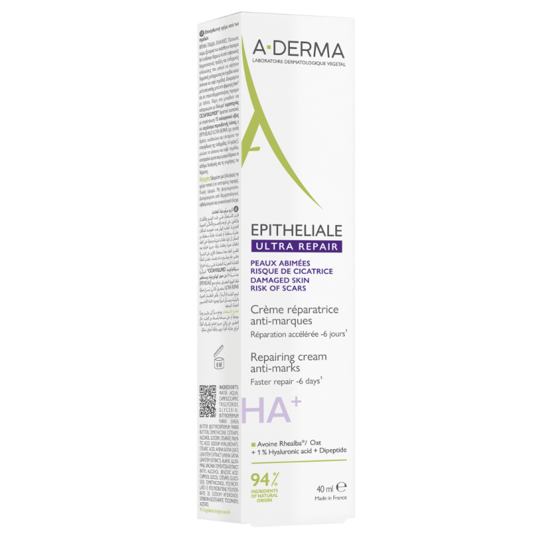 confezione di Aderma Epitheliale Ultra Ha+ Crema Riparatrice Anti Segni 100ml confezione di Aderma Epitheliale Ultra Ha+ Crema Riparatrice Anti Segni 100ml