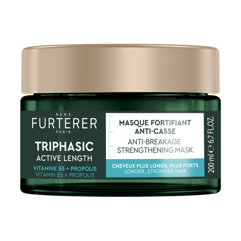 barattolo di René Furterer Triphasic Maschera Fortificante Anti-rottura Capelli 200ml