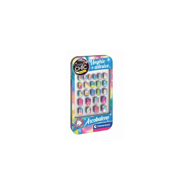 Crazy Chic Unghie Adesive per Decorazione Unghie Bambina 24 Pezzi Crazy Chic Unghie Adesive per Decorazione Unghie Bambina 24 Pezzi