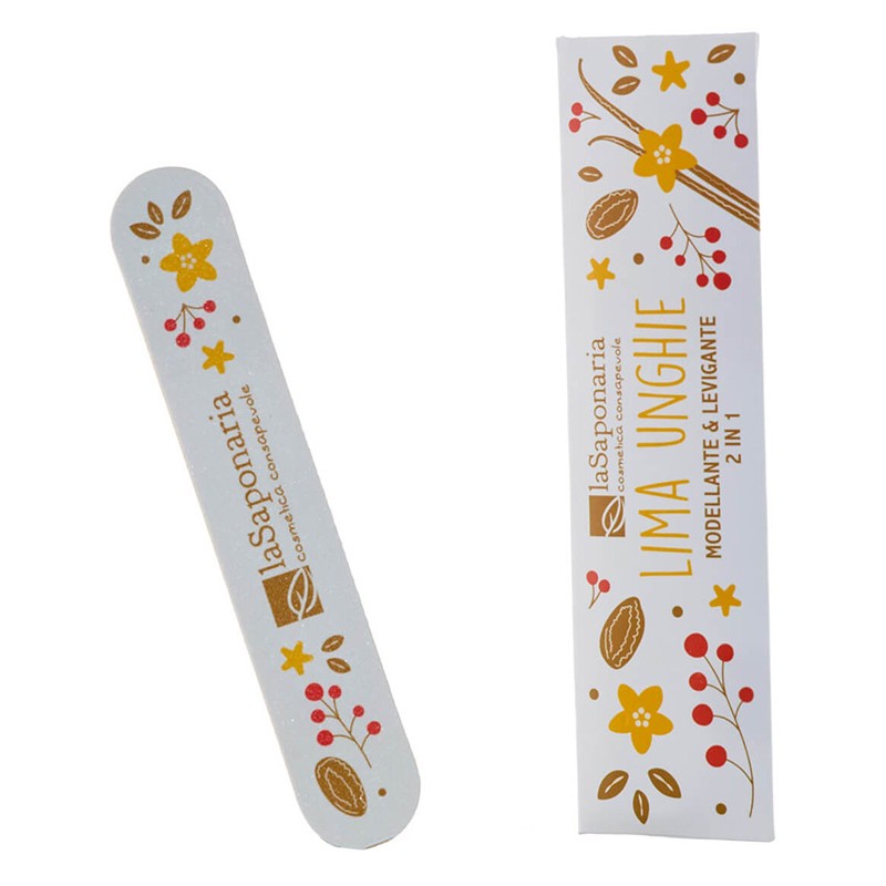 La Saponaria Limetta unghie 2 in 1 Dolci Coccole per Manicure e Pedicure 1 Limetta