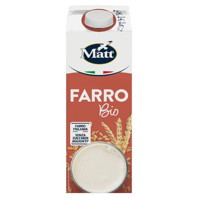 confezione di Matt Farro Bio Latte di Farro Vegetale Senza Lattosio 1 Litro