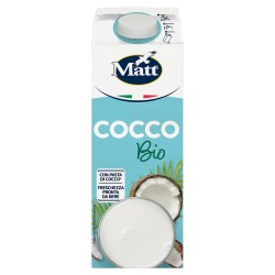 Matt Cocco Bio Bevanda Vegetale alternativa al latte senza lattosio e glutine 1 Litro Matt Cocco Bio Bevanda Vegetale alternativa al latte senza lattosio e glutine 1 Litro