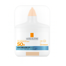 confezione di La Roche Posay Anthelios Uv Air SPF50+ Siero Solare Viso Colore Light 50ml