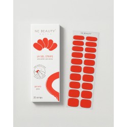 confezione di Ne Beauty Geranio UV 20 Strips per Manicure Professionale e Duratura 20 Strisce in Gel confezione di Ne Beauty Geranio UV 20 Strips per Manicure Professionale e Duratura 20 Strisce in Gel