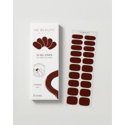 confezione di Ne Beauty Rosso Cinnamon UV 20 Strips per Manicure Fai da Te 20 Strisce in Gel confezione di Ne Beauty Rosso Cinnamon UV 20 Strips per Manicure Fai da Te 20 Strisce in Gel